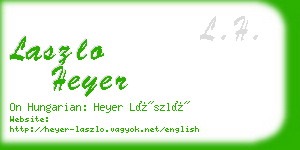 laszlo heyer business card
